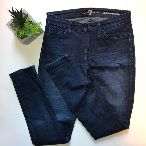 7 For All Mankind Gwenevere Skinny Jeans - Picture 1 of 11